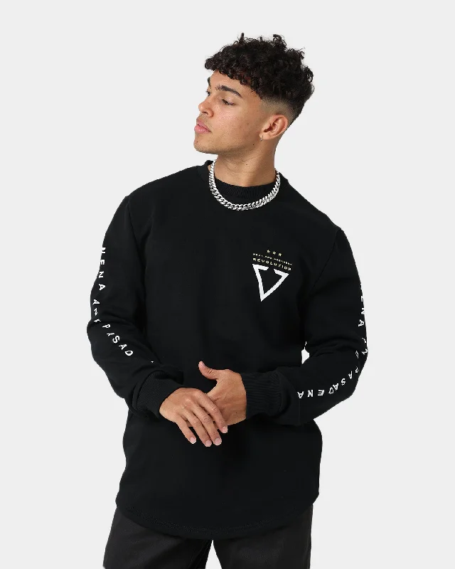 Nena and Pasadena Escape Dual Curved Sweater Jet Black
