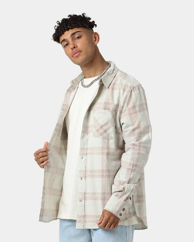 Nena and Pasadena Charge Casual Long Sleeve T-Shirt Sand Check