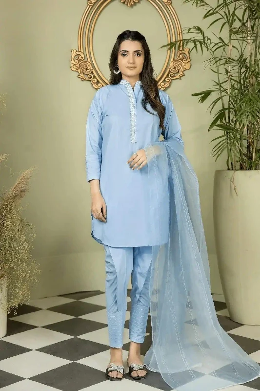 3PC - Solid Cotton Suit