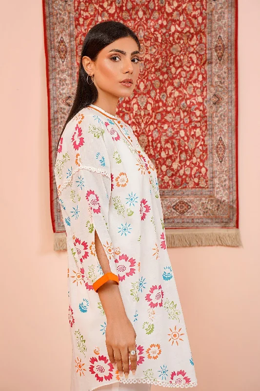 Printed Texture Lawn Shirt