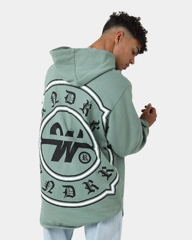 WNDRR Ambush Curved Hem Hoodie Olive