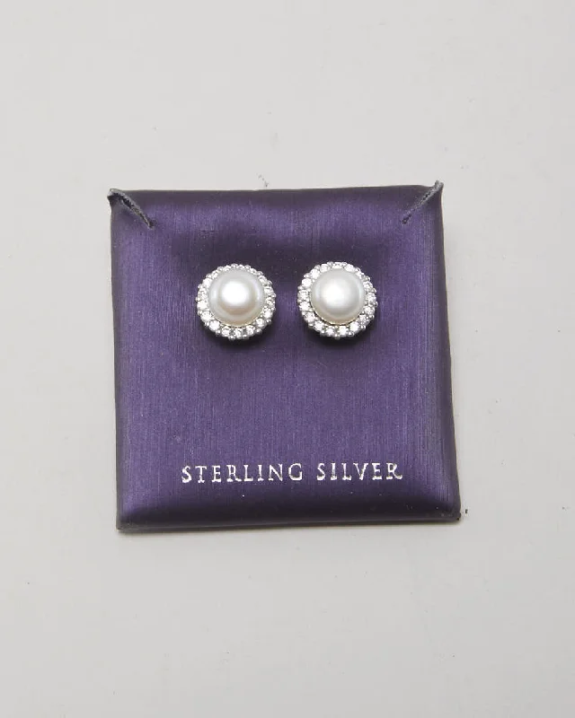 Pearl Sterling Silver Earrings