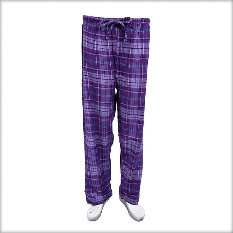 Purple Checkered Pajama For Women