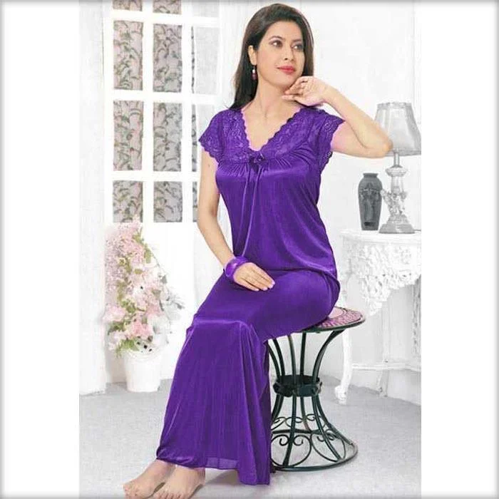 Purple - FL-519 - Flourish Nightwear