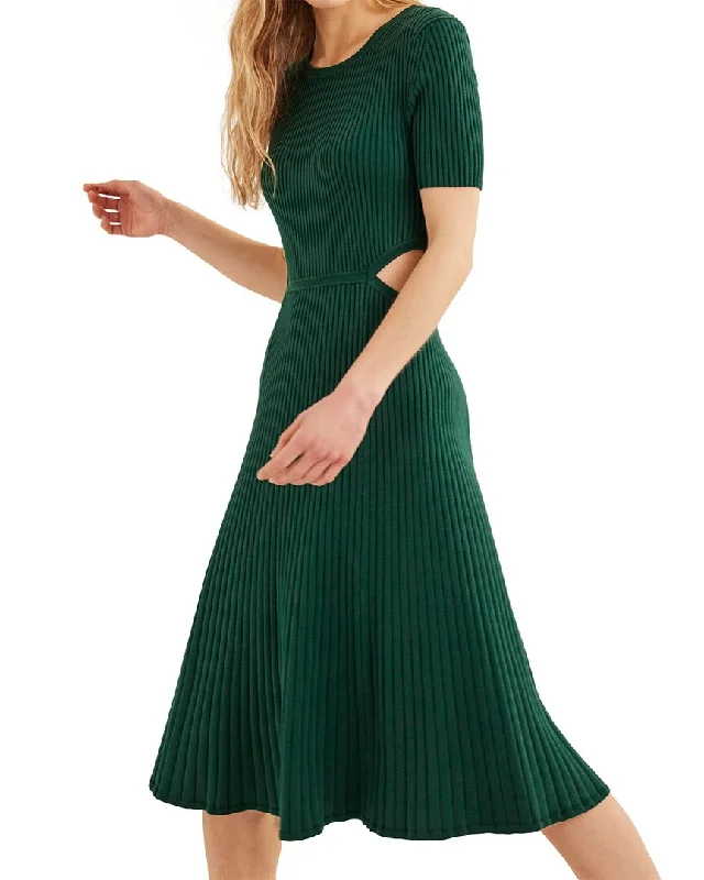 Boden Cut Out Knitted Midi Dress