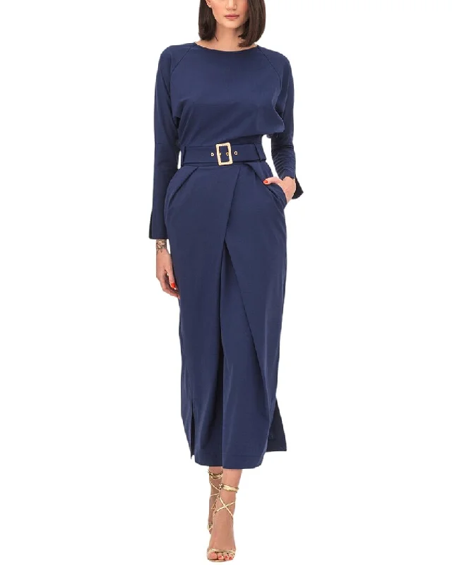 Bgl Wool-Blend Midi Dress