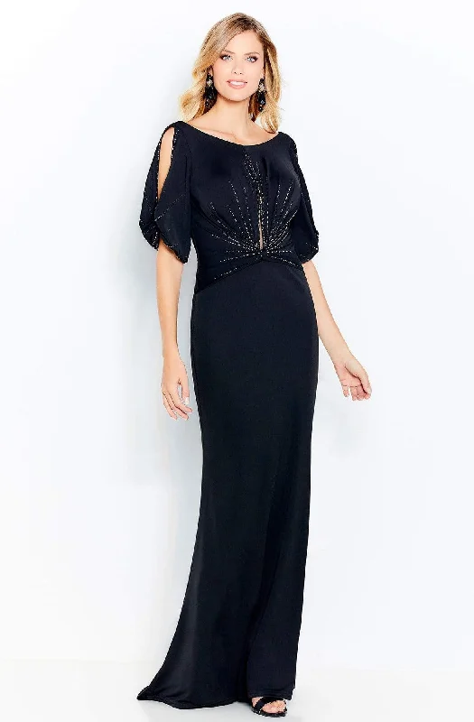 Cameron Blake - 120609 Bateau Sheath Evening Gown