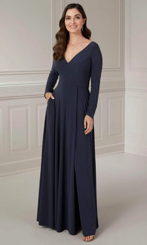 Christina Wu Elegance 17127 - Long Sleeve Wrap Evening Gown