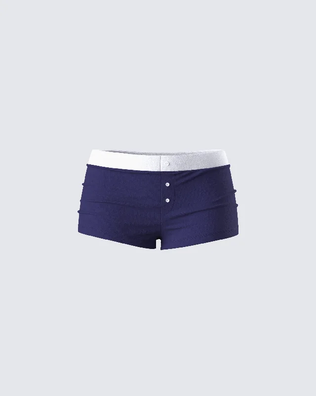 Dallyn Navy Jersey Boy Short