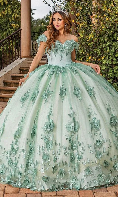 Dancing Queen 1818 - Floral Off Shoulder Ballgown