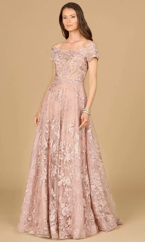 Lara Dresses 29122 - Lace Applique Evening Gown