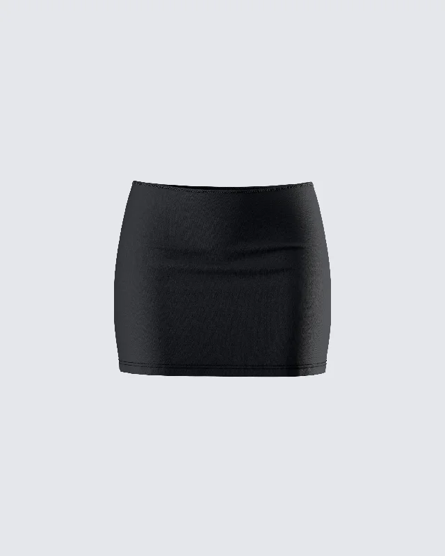 Monika Black Micro Mini Skirt