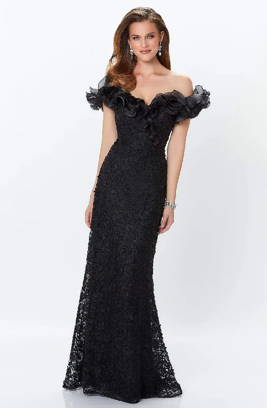 Montage by Mon Cheri - 119931 Ruffled Off-Shoulder Gown