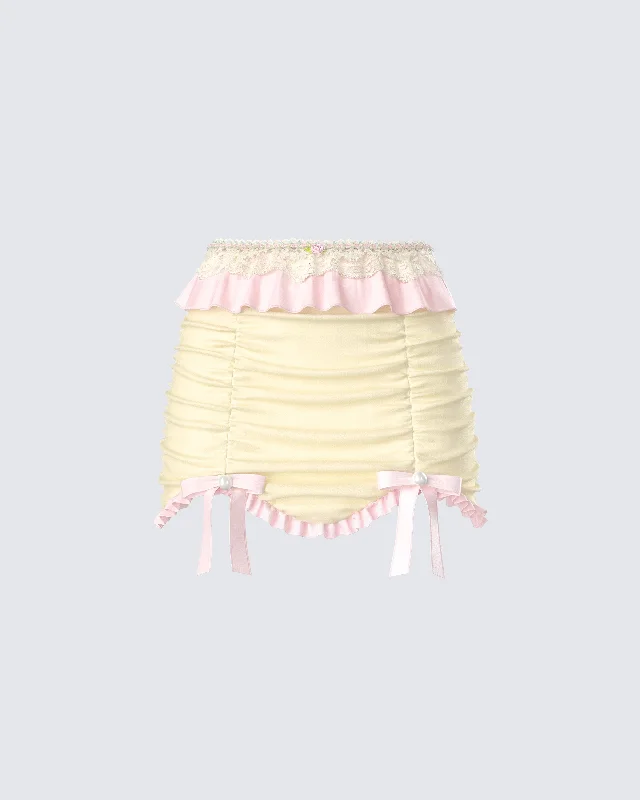 Sofia Pastel Ruffle Mini Skirt