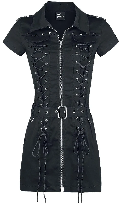 Banned Alt - MOD DRESS - Women's Black Dress