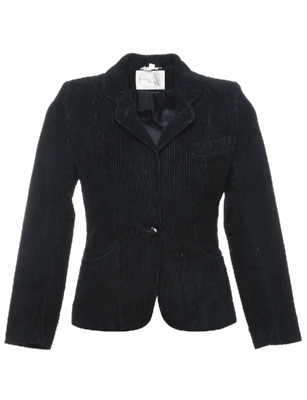 Black Corduroy Blazer - S