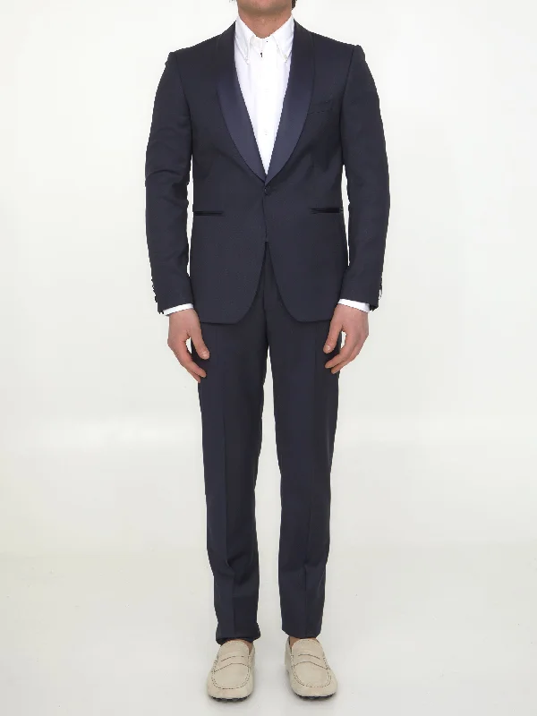 Blue Wool Tuxedo