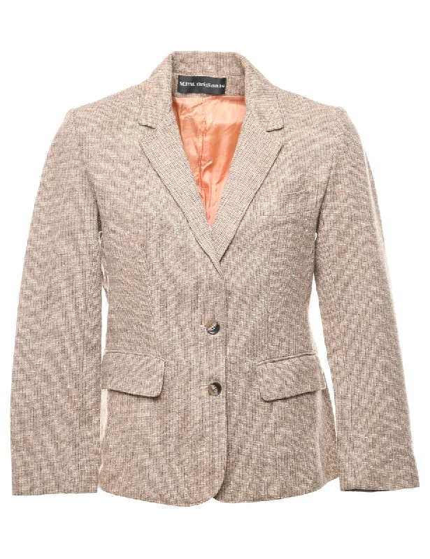 Button Front Blazer - M