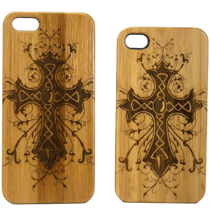 Celtic Cross iPhone 6 Case Eco Friendly Bamboo Wood Cover