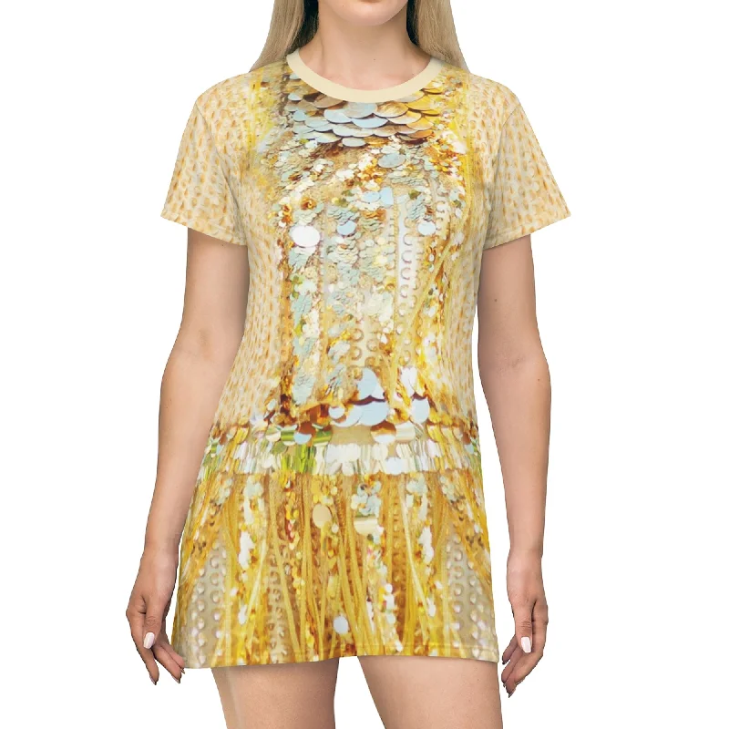 Coin Dancer Sleeve Dress, Mickey's Soundsational Parade Costume Bright color unclassified dresses