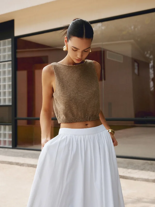 AOIBHE | COTTON CROP TOP