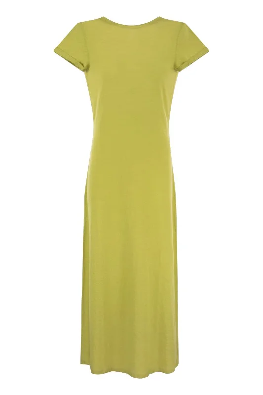 Dress with back neckline