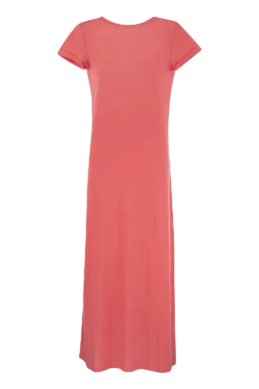 Dress with back neckline