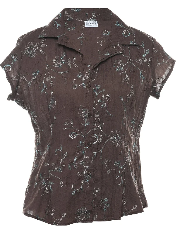 Embroidered Blouse - M