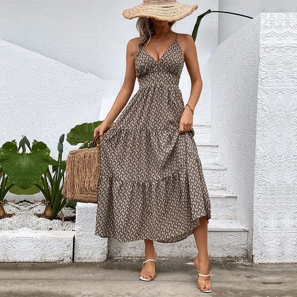 European style Loose Summer Sling dress