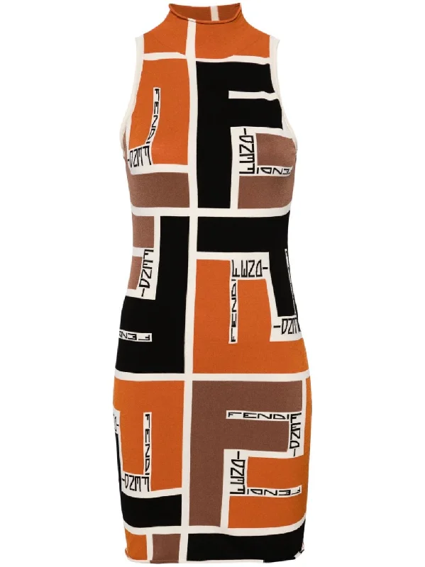 Fendi Dresses Orange