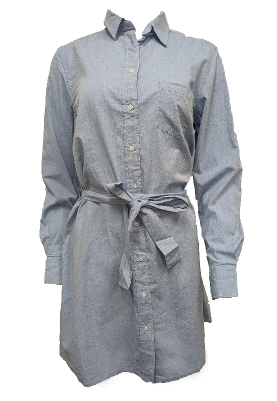 GANT Women's Hamptons Blue Air Chambray Dress 450838 Size US 10/ EU 40