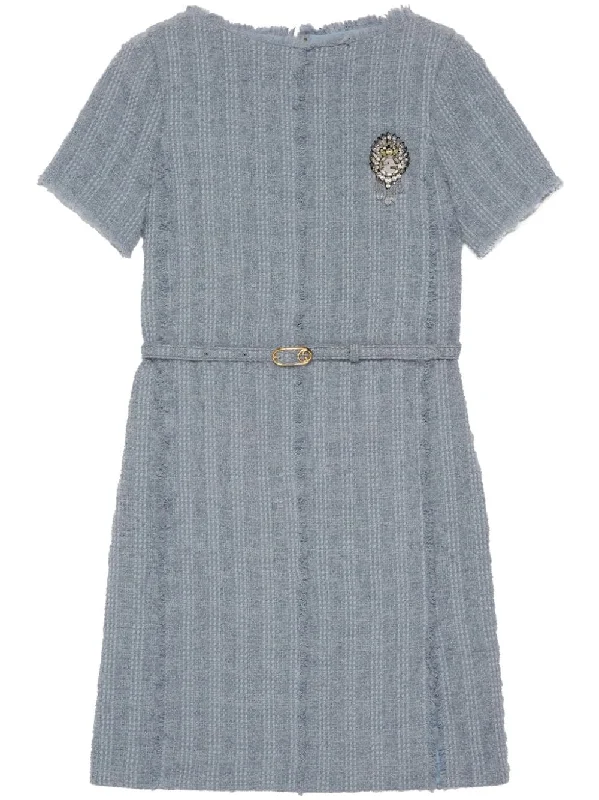 Gucci Cruise Dresses Clear Blue