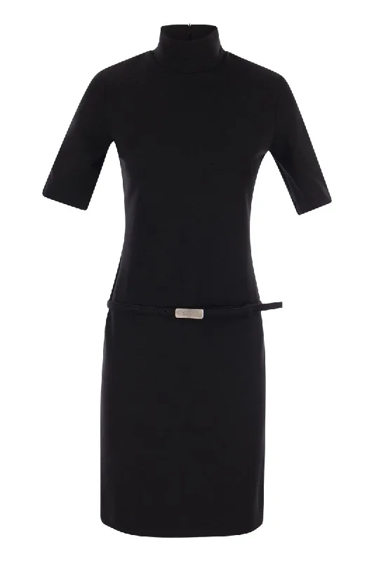 HALLE - Stretch wool dress