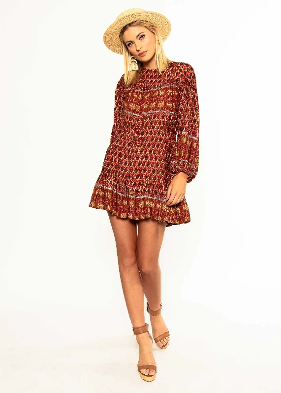 High Risk Swing Dress - Red Multi