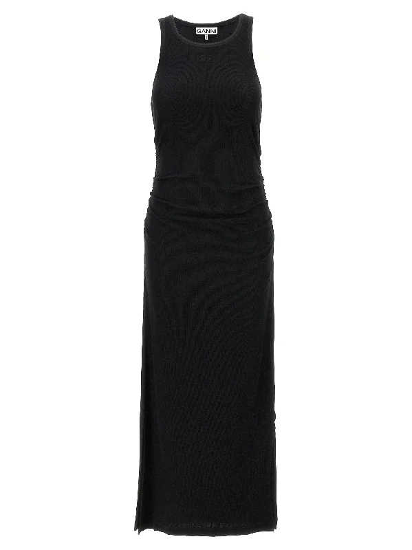 Logo Ribbed Dress