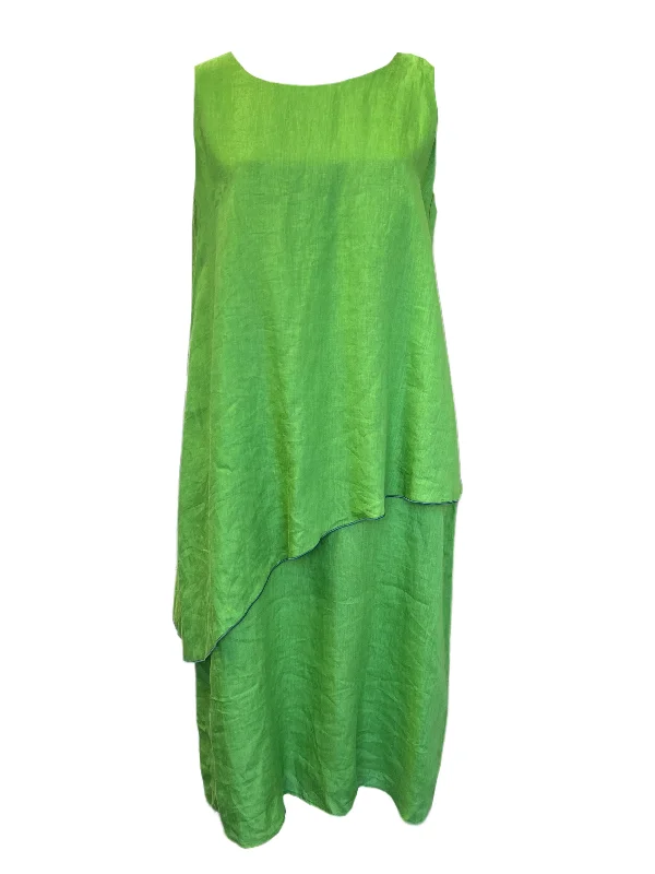 Marina Rinaldi Women's Green Dispari Shift Dress NWT