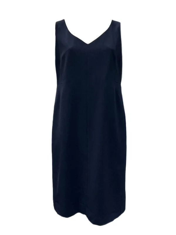 Marina Rinaldi Women's Navy Deciso Sheath Dress NWT