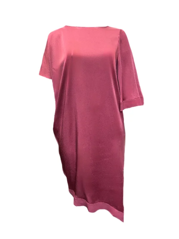 Marina Rinaldi Women's Pink Divinita Satin Dress NWT