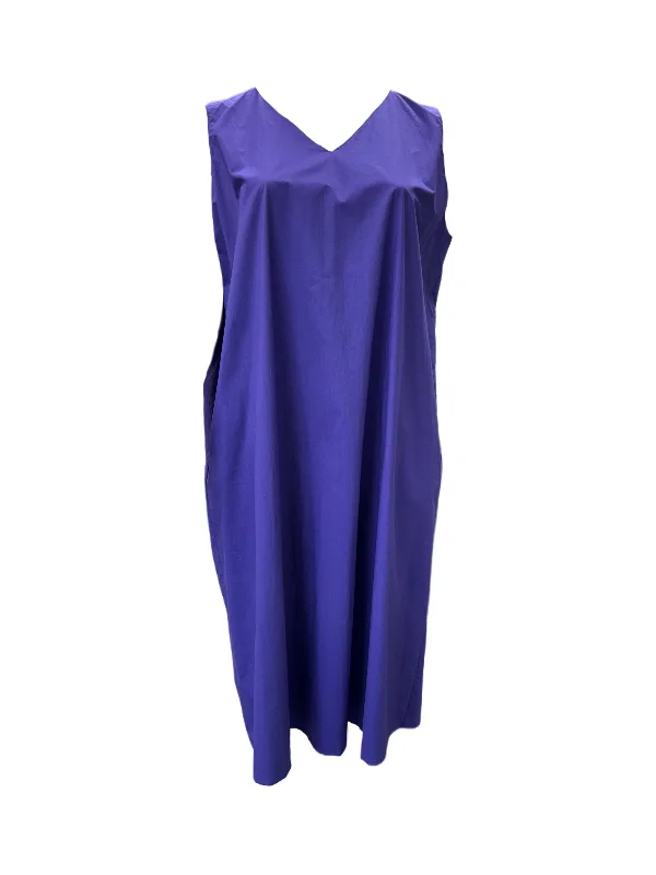 Marina Rinaldi Women's Purple Dettato Shift Dress NWT