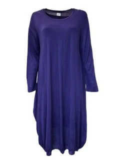 Marina Rinaldi Women's Purple Gisel Pullover Shift Dress NWT