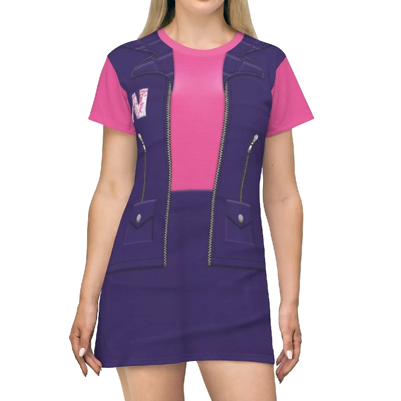 Nebula Wade Pink and Purple Sleeve Dress, Zenon Costume