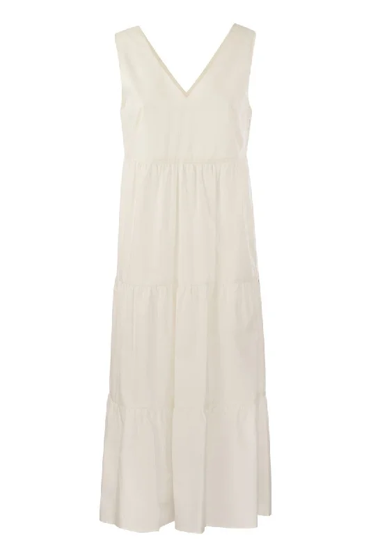 Pure cotton poplin dress