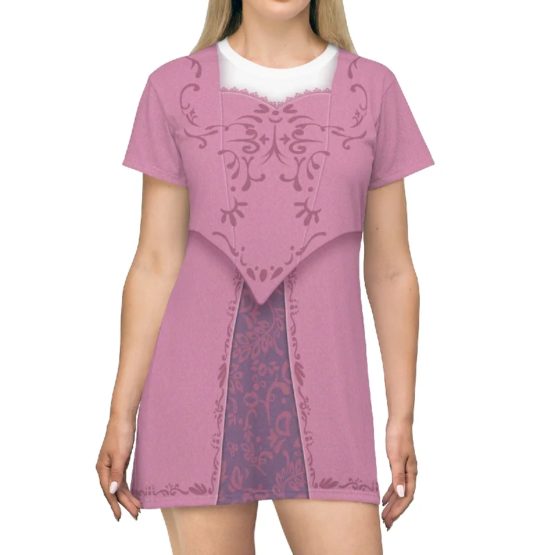 Rapunzel Pink Sleeve Dress, Tangled Costume