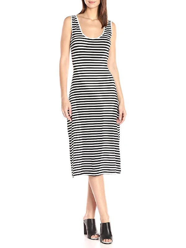 REBECCA MINKOFF Women's Black Striped Vallejo Dress $98 NWT