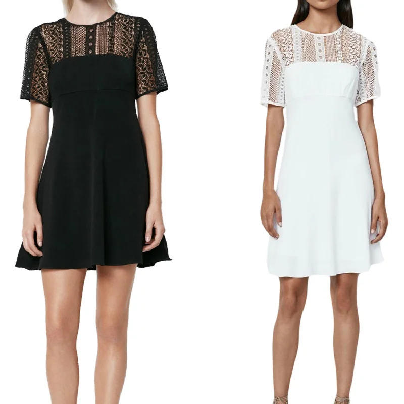 REBECCA MINKOFF Women's Crochet Illusion Moffit Dress $498 NWT