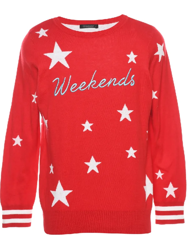 Red Christmas Jumper - S