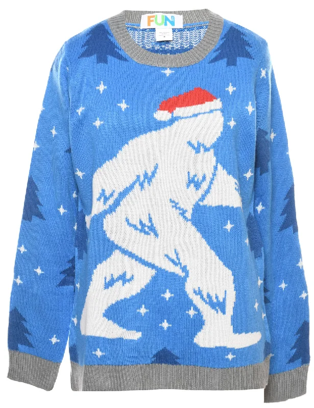 Santa Claus Christmas Jumper - M