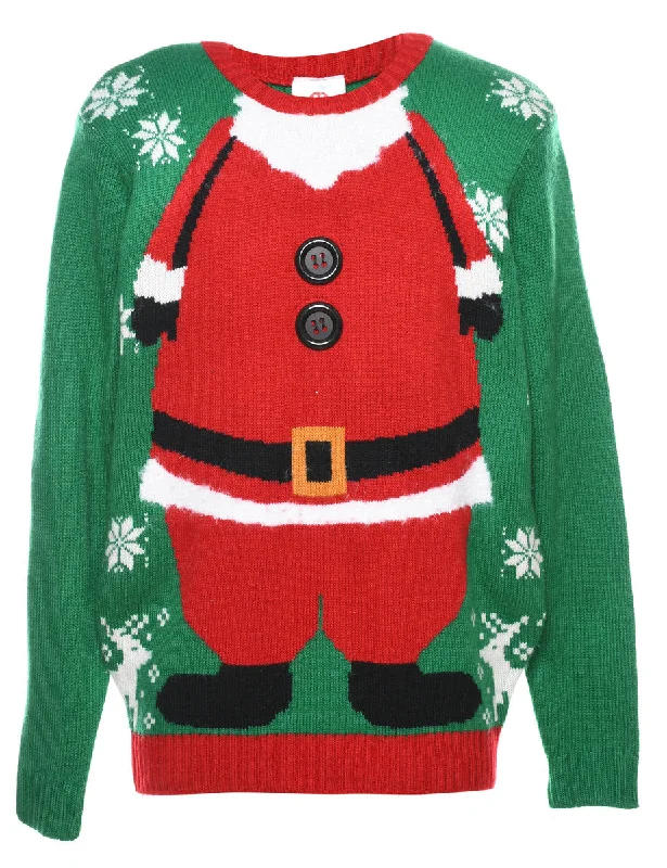 Santa Claus Christmas Jumper - M