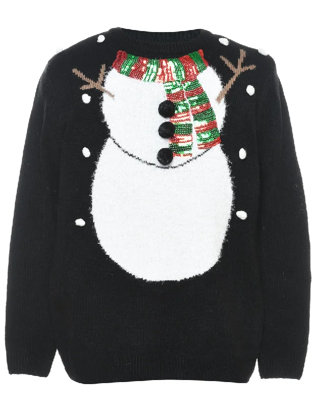 Snowman Christmas Jumper - M