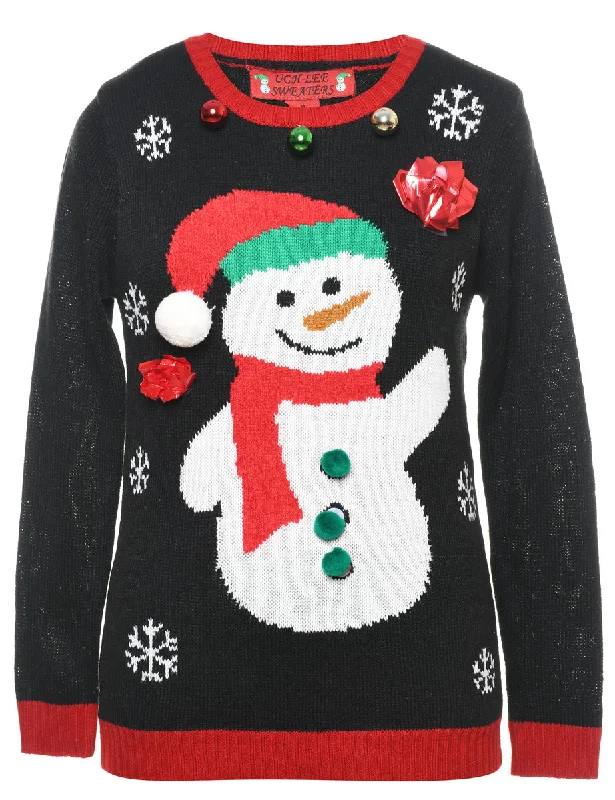 Snowman Christmas Jumper - M